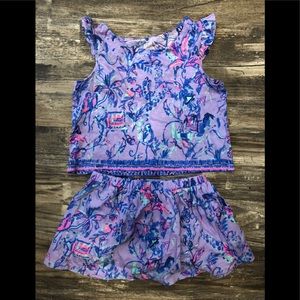Lilly Pulitzer fruity monkey girls set